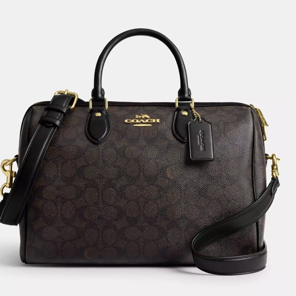 Rowan Large Satchel Bag In Signature Canvas
